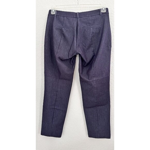 Elle Women’s Cropped Dress Pants Size 4 Chambray Blue Pockets Career Comfort‎ - Picture 7 of 10